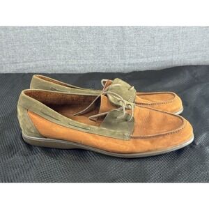 Johnston Murphy Domani Stemar Brown And Green Italy Made Size 9 7031‎ Np 9 6315